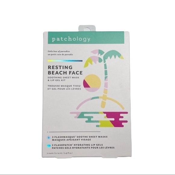 Patchology Resting Beach Face Mask Kit Set of 4 NIB - Picture 1 of 3